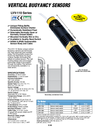Thumbnail of document Data Sheet - LVV-111 Vertical Buoyancy Level Switch Sensors